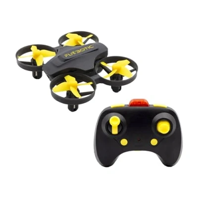 Imagen de Silverlit FLYBOTIC Teledirigido Drone Infrarrojo Amarillo 8cm, 70007, Color