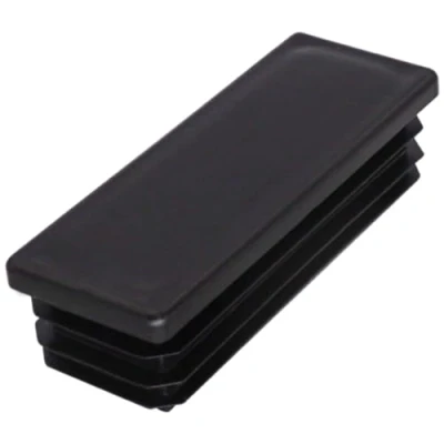 Imagen de SKIR&#039;CO 30 tapones rectangulares de plástico x 80 mm, tapas tubo mate, insertos rectangulares, para postes valla, color negro RAL 9005