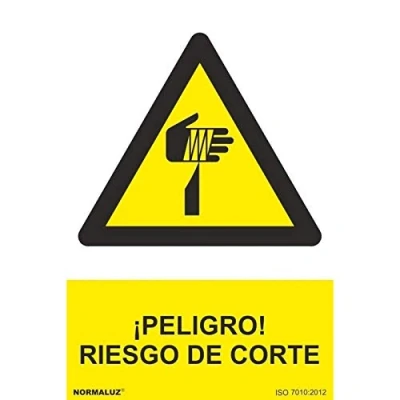 Imagen de Señal ¡Peligro! Riesgo de Corte (tintas UV) SEKURECO skrc