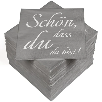 Imagen de Heku 100 servilletas, Schön DASS du Da BIST, 33 x cm