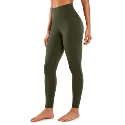 Imagen de CRZ YOGA Mujer Mallas Deportivo Pantalón Elastico para Running Fitness 71cm Ramas de Olivo 42