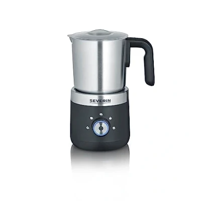 Imagen de SEVERIN Espumador de Leche por Inducción, 550 W, 300 ml, también para calentar, espumar y derretir chocolate, Acero Inox Cepillado, Negro, SM 3588