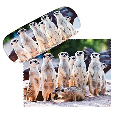 Imagen de VON LILIENFELD Estuche Gafas Funda Suricata Ligeramente Estable Colorido Regalo