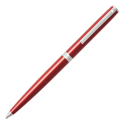 Imagen de Sheaffer Sagaris Bolígrafo (mecanismo de apertura giro), acabado en rojo metálico con detalles cromo