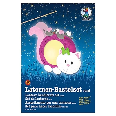 Imagen de Ursus 18700015 linternas gatitos Bastelset, alrededor de 21.8 x 10.3 cm 31