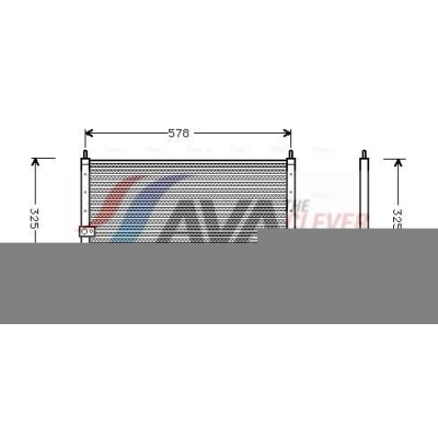 Imagen de AVA COOLING SYSTEMS HD5062 Condensador sin secador 15,5mm 10,2mm Aluminio 581mm R134a