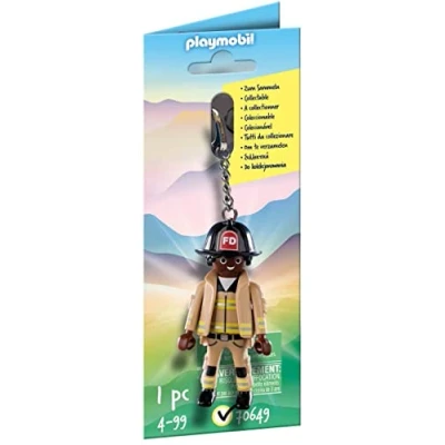 Imagen de PLAYMOBIL Llavero Bombero 70649, Multicolor, Talla única