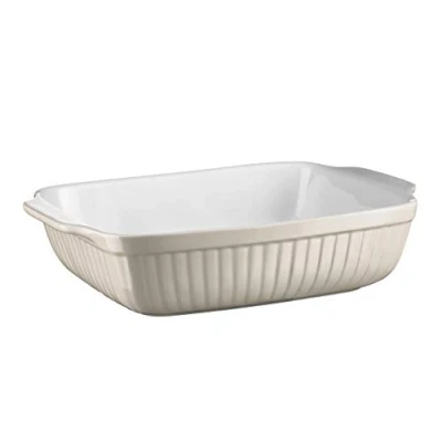 Imagen de Mäser 931501 Serie Kitchen Time Fuente rectangular para horno (33 x 24 8 cm, cerámica, 33 forma de tiramisú, resistente a los arañazos y cortes,