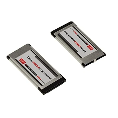 Imagen de Kalea INFORMATIQUE Tarjeta Express 34mm EXPRESSCARD 34 a USB 3.0 2 Puertos USB3 SUPERSPEED 5G con Chipset FL1100 Flush.