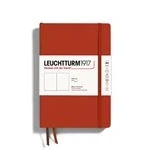 Imagen de LEUCHTTURM1917 367265 Libretas Medium (A5) 145 x 210 mm, Tapas Blanda, 123 páginas numeradas, Fox Red, Lisa