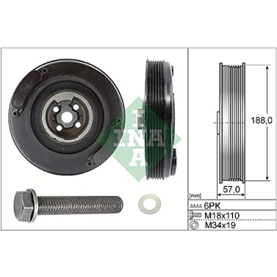 Imagen de INA 544 0002 20 Kit poleas, cigüeñal VOLKSWAGEN: TRANSPORTER 4, LT 28 46 2 Kasten, 4 Bus, AUDI: A6 C4 Berlina norauto, oscaro, mister auto