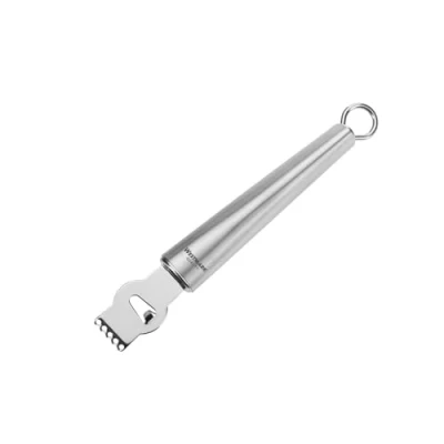 Imagen de Westmark Raspador de limón/raspador cáscaras con cuchillo estriar, Longitud: 17, 5 cm, Acero inoxidable, Glory, Plateado, 18302270