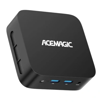 Imagen de ACEMAGIC V1 Mini PC, Alder Lake N95 (hasta 3,4 GHz), 8GB DDR4 256GB SSD Computadora, W11 Pro Micro Computadora de Escritorio Soporta 4K HDMI+DP/WiFi 5/BT, para Negocios/Multimedia