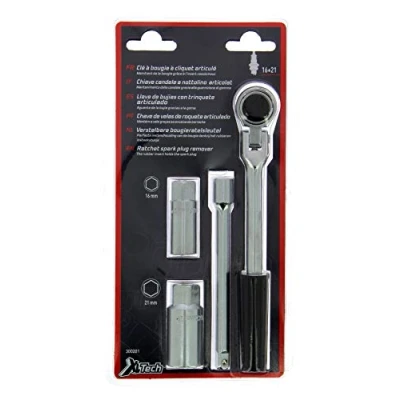 Imagen de XL Perform Tool 300201 xltech Llave de bujía 16 21 mm trinquete.L200 + alargador 145