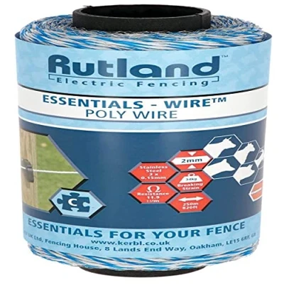 Imagen de Rutland Essentials Alambre de poliéster (250 m), color blanco y azul