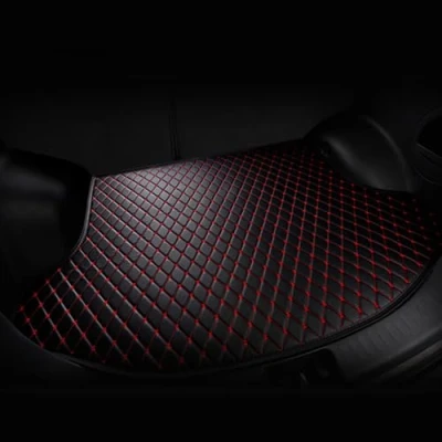 Imagen de VeroCh Coche PU Alfombrillas para Maletero, BMW X1 2015 2022 F48 Maletero Alfombra Impermeable Antideslizante Proteger Interior Accesorios,F/Black Red