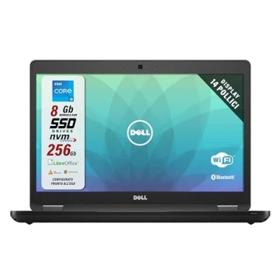 Imagen de Dell Latitude 5480 14 pulgadas HD Intel Core i5 256 GB SSD disco duro 8 memoria Windows 10 Pro Webcam Business Notebook (reacondicionado)