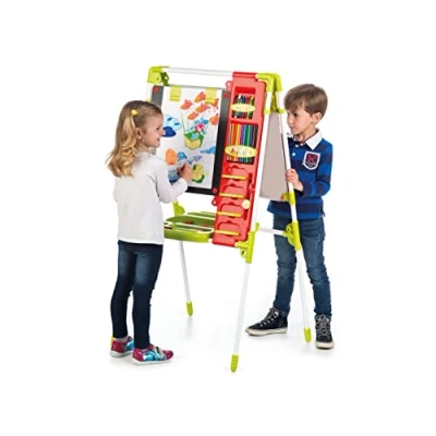 Imagen de Chicos Mi Pizarra de Artista Infantil 2 en 1, Magnética y Tiza, Incluye 82 Accesorios es Extensible Plegable, Medidas 62.5 x 60 120 cm, A partir 3 Años, 52172