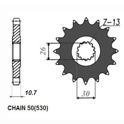 Imagen de SUNSTAR 517 16 Piñón para cadena