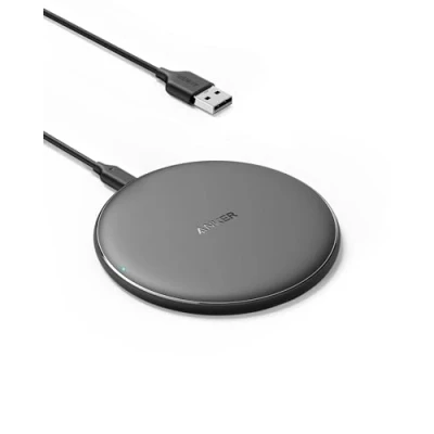 Imagen de Cargador inalámbrico Anker PowerWave Pad de inducción Qi 10 W compatible con iPhone estándar 7,5 para XS Max / XR 8/8 Plus, Galaxy S9 8 +, Mate 20 Pro