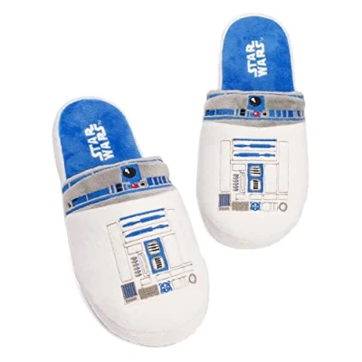 Imagen de Star Wars Slippers Mens Yoda Jedi o R2D2 Slip on House Shoes Mocasines 41 42 EU