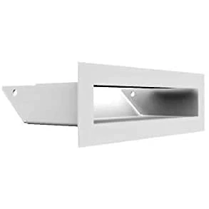 Imagen de Rejilla de ventilación KRATKI Air Aire Caliente 6 x 20 cm Blanco Escape para chimeneas Entrada en un ángulo 45 Grados