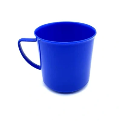 Imagen de Kimmel 21 000 1505 1 asa, té, Taza de café, Reutilizable, irrompible, pequeña, 180 ml, Plástico, Azul