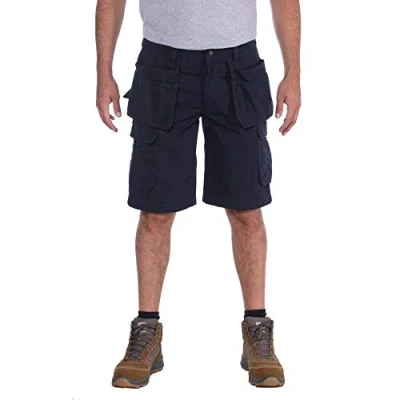 Imagen de Carhartt Pantalones cortos Ripstop Rugged Flex tipo cargo, múltiples bolsillos, Relaxed Fit Para Hombre, Azul marino, W30