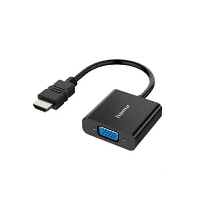 Imagen de Adaptador de VGA a HDMI Hama 00200343, Full HD, HDMI, VGA, Negro