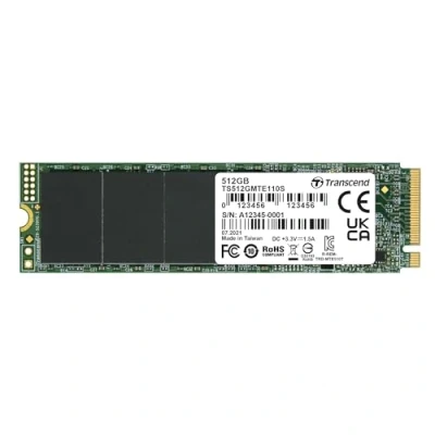 Imagen de Transcend MTE110S SSD 512 GB, NVMe PCIe Gen 3x4 M.2, hasta 1700 MB/s de lectura (TS512GMTE110S)