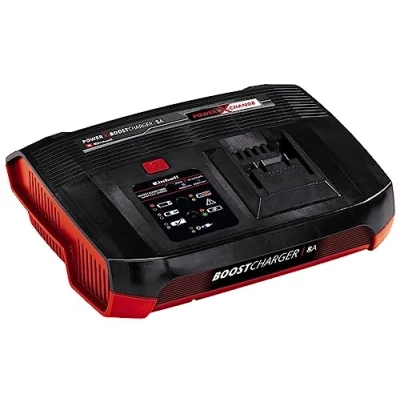 Imagen de Einhell Original Cargador Power X Boostcharger 8 A Change (Iones de Li, para Todas Las baterías Change, Modo Boost una Carga más rápida, indicador Estado LED 7 Niveles)