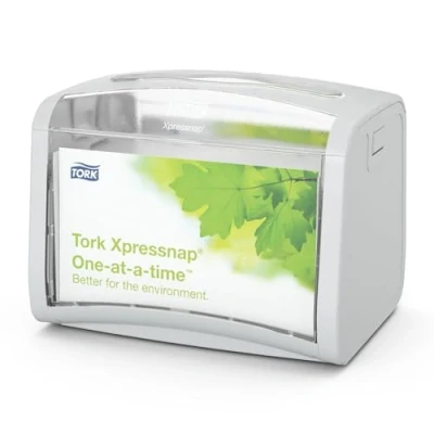 Imagen de Tork 272613 Dispensador de servilletas sobremesa/Ideal para restaurantes/Compatible con el sistema N4 / Gris claro