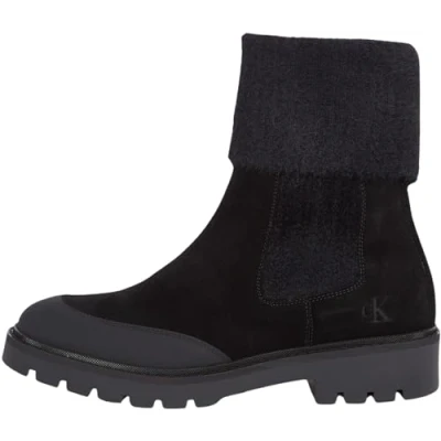 Imagen de Calvin Klein Jeans Combat MID Chelsea BOOT Botines con plataforma, Mujer, Talla: 37, Triple black Zapatos