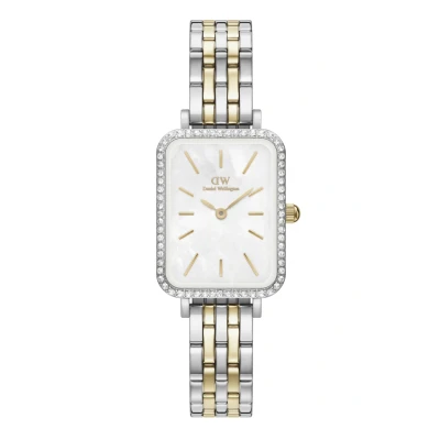 Imagen de Daniel Wellington Quadro Lumine Bezel LINK TWO TONE MOP Reloj silvercoloured, Talla: One Size, Silver coloured