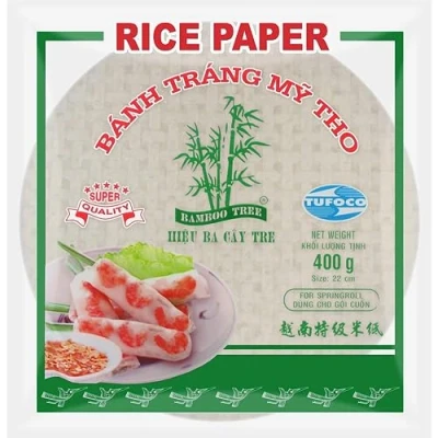 Imagen de BAMBOO TREE Papel de Arroz 22 cm, Redondo (1 X 400 GR)