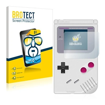 Imagen de BROTECT Protector Pantalla para Nintendo Gameboy (1989) Transparente (2 Unidades) Anti Huellas