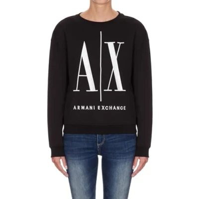 Imagen de Armani Exchange Icon Project Sudadera para Mujer, (Black 1200), M