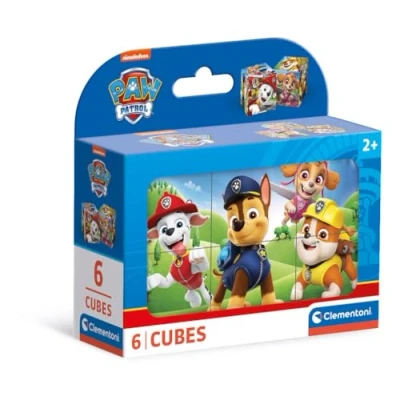 Imagen de Clementoni Paw Patrol Paquete De 6 Cubos para Armar Imágenes Distintas, Puzzle Infantil 2 4 Años Piezas, 40658, Multicolor