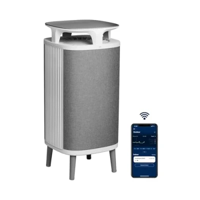 Imagen de BLUEAIR Purificador de aire DustMagnet 5240i HEPASilent, filtro silencioso para hasta 48m², limpiador con ventilador, gris