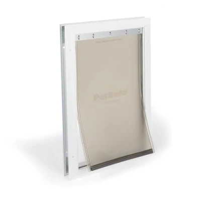 Imagen de PetSafe Staywell, Puerta de Aluminio para Perros y Gatos, Entrada Salida, Gatera, Panel Cierre Resistente Incluido, Aislante, Fácil Instalar, L: Máx. 45 kg