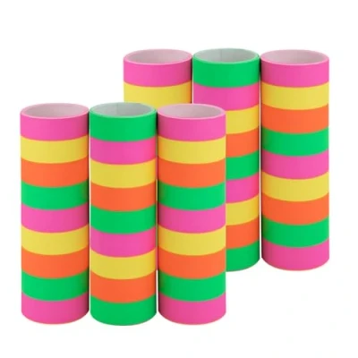 Imagen de Idena 30553 Serpentinas Rollos con 9 Tiras Cada uno, de Papel Certificado FSC, para decoración Fiestas o cumpleaños, Color neón, 6 Rollen Berlin