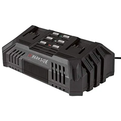 Imagen de Parkside Cargador doble PDSLG 20 A1, con indicador de estado batería 3 niveles (solo para X V Team Serie)