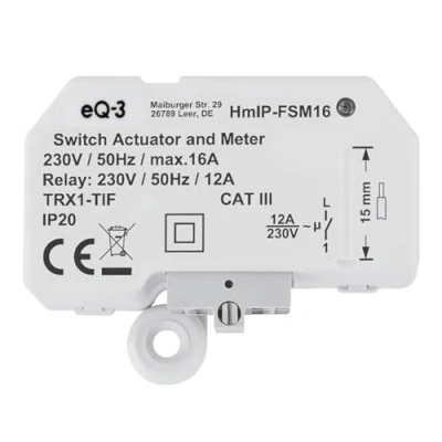 Imagen de Homematic IP 150239A0 Interruptor de medición, 230 V, Blanco
