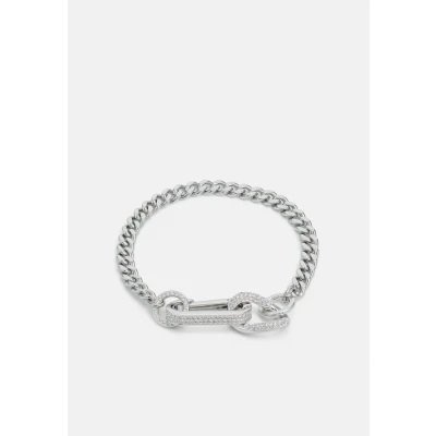 Imagen de Swarovski Pulsera Dextera, con Pavé de Cristales Swarovski, Baño Rodio, Talla XL, Blanco, la Colección Dextera