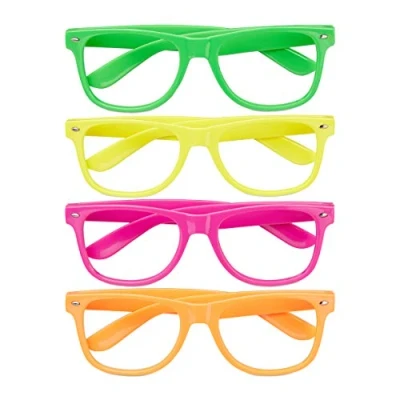 Imagen de 24 Gafas Fiesta, Para Disfraz de Carnaval o Photocall, Talla Única, PP, 4,5x14,5x15 cm, Colores a Elección