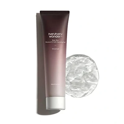 Imagen de HARUHARU Wonder Black humedad del arroz 5.5 Gel limpiador suave 100 ml limpiador, espuma limpiadora facial con negro fermentado Cruelty Free, EWG Green