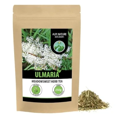 Imagen de infusión de ulmaria (250g), Té ulmaria, suavemente secada, 100% natural, reina los prados, filipendula