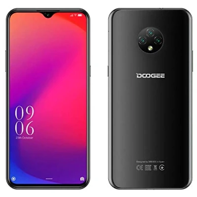 Imagen de 4G Smartphone Libre Android 10 (2020), Teléfono Móvil DOOGEE X95 Dual SIM, 6.52’’ Waterdrop Pantalla, Batería 4350mAh Carga Rápida, 2GB+16GB, 13MP+2MP+2MP+5MP, GPS WiFi, Reconocimiento Facial Negro
