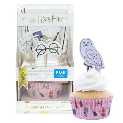 Imagen de PME Harry Potter Set de 24 cápsulas para cupcakes y toppers con