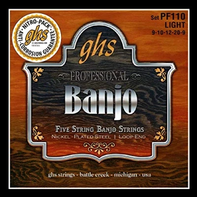 Imagen de GHS Banjo PF110 Juego de 5 cuerdas níquel